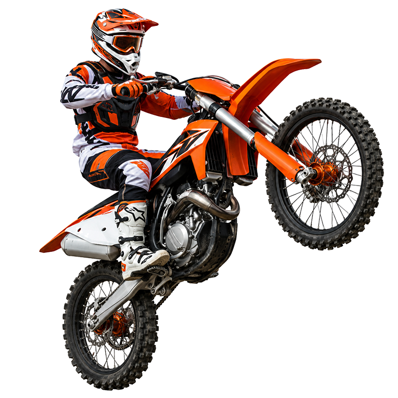 Moto cross pomarańczowy 51